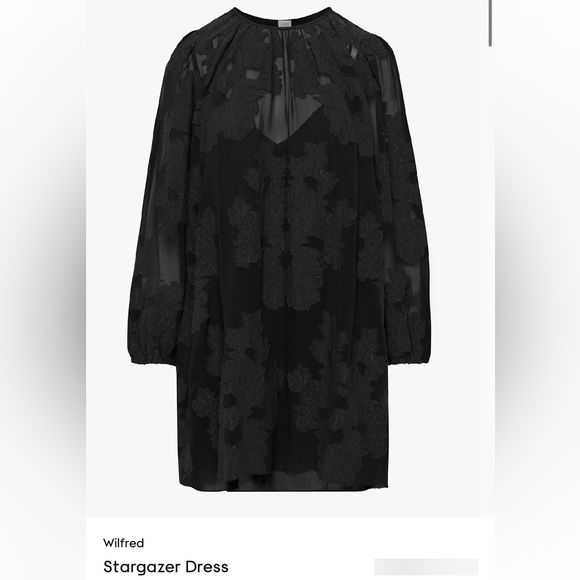 Wilfred Dresses & Skirts - Wilfred Black Stargazer Long Sleeve Dress